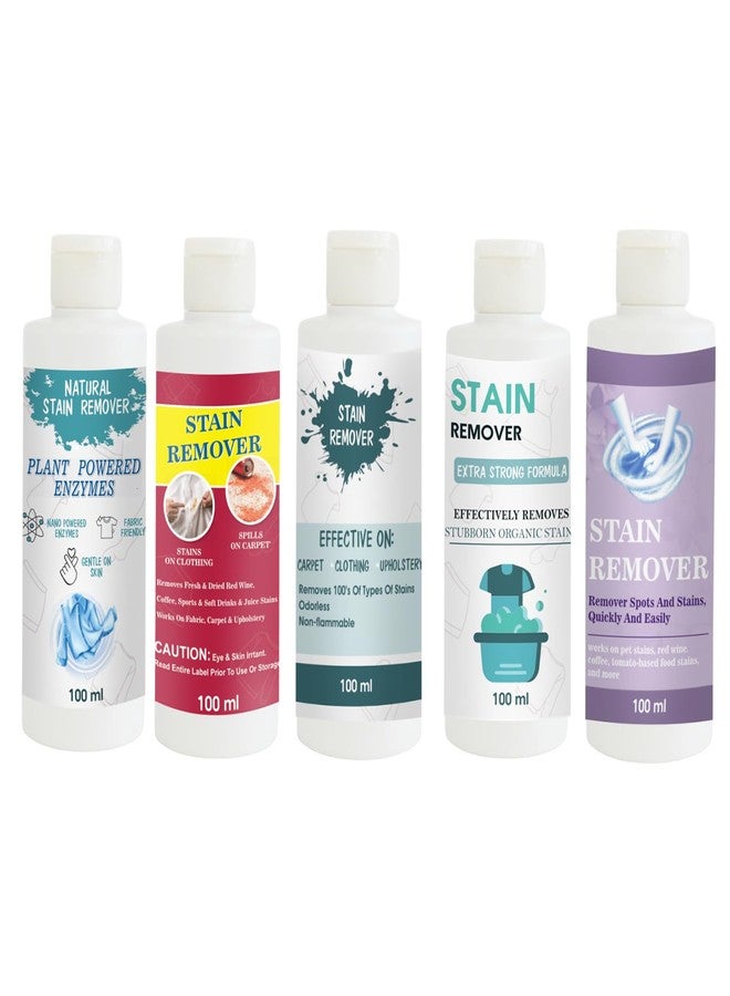 مجموعة مزيلات بقع توفوس: مزيل بقع القمصان، الأحمر، السماوي، الدمى، والبنفسجي | محلول تنظيف متعدد الأسطح للملابس والأقمشة والمفروشات (100 غرام لكل عبوة) - Image 1